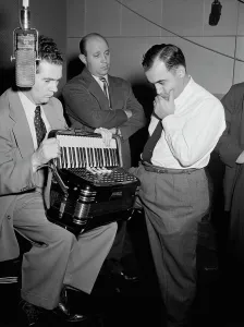 Producer Prints: Portrait of Joe Mooney, Milt Gabler