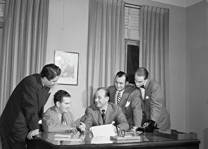 Agreement Prints: Portrait of Joe Mooney and Milt Gabler(?)