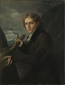 Oslo Prints: Portrait of Johan Christian Clausen Dahl (1788-1857)