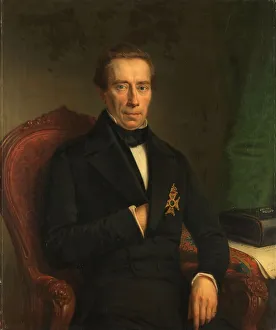 Hand In Coat Prints: Portrait of Johan Rudolf Thorbecke