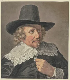 Chalk On Paper Prints: Portrait of Johan van Clarenbeek, 1791. Creator: Cornelis van Noorde