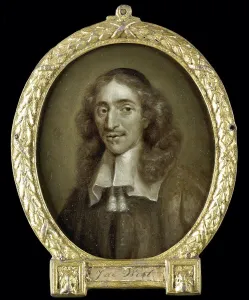 Copper Metal Prints: Portrait of Johan de Witt, Grand Pensionary of Holland