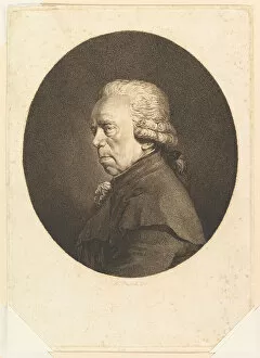 Oval Collection: Portrait of Johann Christian Brand, 1793. Creator: Adam von Bartsch