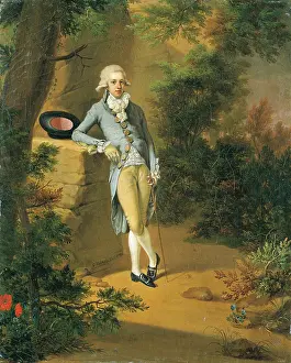 Portrait of Johann Georg von Holzhausen, 1789. Creators: Georg Karl Urlaub, Johann Georg von Holzhausen