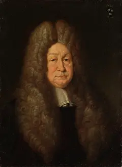 Burgermeister Prints: Portrait of Johann Georg von Holzhausen, (1643-1721), 1721. Creator: Unknown