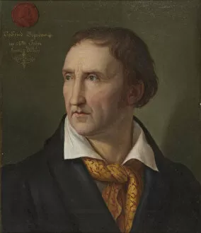 Schadow Collection: Portrait of Johann Gottfried Schadow (1764-1850), 1819. Creator: Schadow, Friedrich Wilhelm