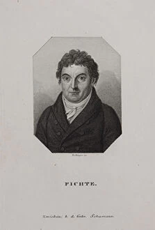 I Turgenev Memorial Museum Gallery: Portrait of Johann Gottlieb Fichte (1762-1814), 1810s