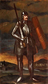 Armor Collection: Portrait of Johann Hunyadi, Second Half of the 17th century. Artist: Anonymous