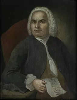 Images Dated 22nd November 2017: Portrait of Johann Sebastian Bach, before 1754