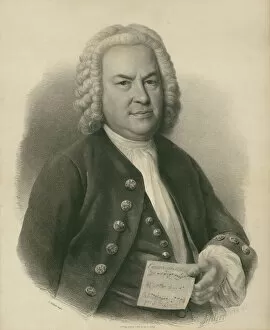 Academic Art Collection: Portrait of Johann Sebastian Bach, 1840