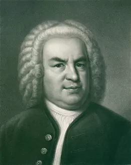 Images Dated 22nd November 2017: Portrait of Johann Sebastian Bach, 1860s