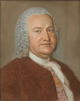 Pastel On Cardboard Collection: Portrait of Johann Sebastian Bach, ca 1730