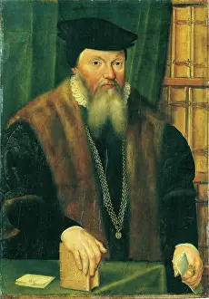 Correspondence Prints: Portrait of Johann von Fichard, 1568-1570. Creator: Unknown