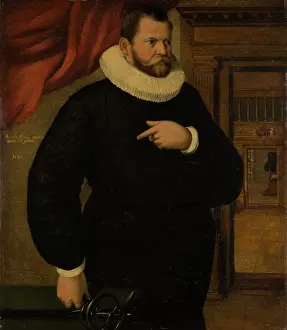 Neck Ruff Prints: Portrait of Johann von Mardorff, 1589. Creator: Unknown
