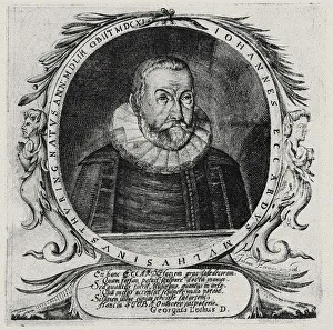 Hermann Prints: Portrait of Johannes Eccard (1553-1611), 1642. Creator: Hermann, Johann (active 1615-1658)