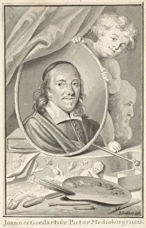 Portrait of Johannes Goedaert, 1734-1785. Creator: Jan Stolker
