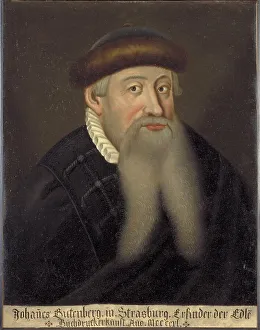 Portrait of Johannes Gutenberg, Early 17th cen Artist: Anonymous