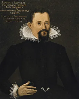 Petersburg Prints: Portrait of Johannes Kepler (1571-1630), c. 1620. Creator: Anonymous