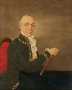 Copper Metal Prints: Portrait of Johannes Siberg, Governor-General of the Dutch East Indies