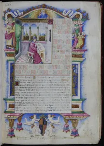 Portrait of Johannes Tinctoris (From Opus musices Joannis Tinctoris), 1483. Artist: Rapicano, Nardo (?-1493)