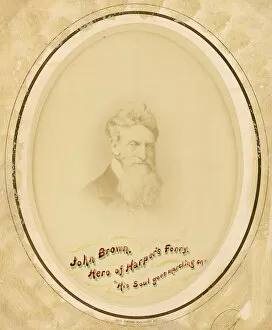 Campaigner Gallery: Portrait of John Brown, ca. 1859. Creator: Alexander Gardner