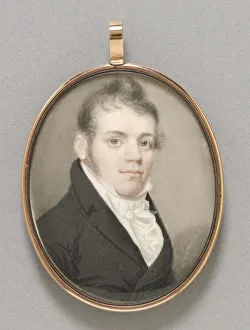 Portrait Miniature Prints: Portrait of John Clark, 1814. Creator: William Doyle (American, 1769-1828); Henry Williams