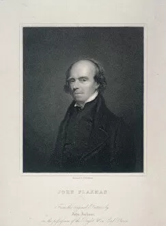 Draughtsman Gallery: Portrait of John Flaxman, c1800. Artist: Richard Woodman
