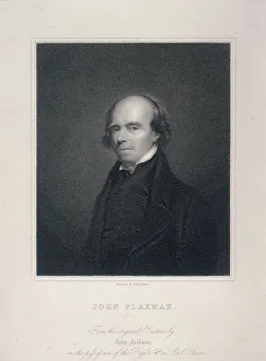 Woodman Prints: Portrait of John Flaxman, c1800. Artist: Richard Woodman