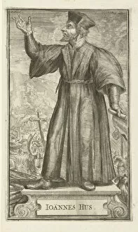 Jan Hus Gallery: Portrait of John Hus, 1701. Artist: Hooghe, Romeyn de (1645-1708)
