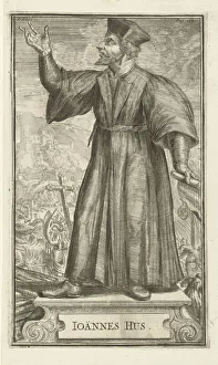 Hooghe Collection: Portrait of John Hus, 1701. Artist: Hooghe, Romeyn de (1645-1708)