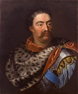 Portrait of John III Sobieski (1629-1696), King of Poland and Grand Duke of Lithuania. Artist: Tricius, Jan (ca 1620-ca 1692)