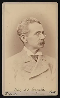 Sm Fassett Prints: Portrait of John James Ingalls (1833-1900), Between 1876 and 1880