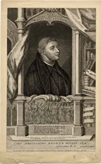John Lydgate Prints: Portrait of John Lydgate of Bury, 18th century