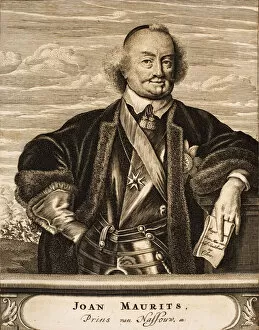 Bibliotheek Van Het Vredespaleis Collection: Portrait of John Maurice, Prince of Nassau-Siegen (1604-1679), 1675. Creator: Anonymous