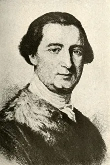 British Colonies Gallery: Portrait of John Penn, Colonial Governor, showing fur-trimmed coat, c1750, (1937)