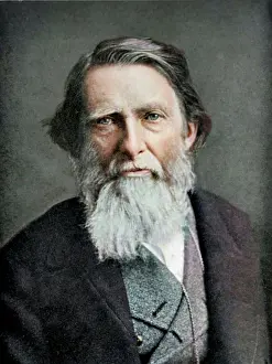 Photogravure Prints: Portrait of John Ruskin, c1890s. Creator: Elliott & Fry