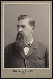 Cabinet Card Gallery: Portrait of John Van McDuffie (1841-1896), Before 1896. Creator: George Prince