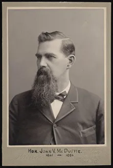 Prince George Prints: Portrait of John Van McDuffie (1841-1896), Before 1896. Creator: George Prince