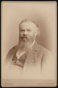 Geologist Prints: Portrait of John Wesley Powell (1834-1902), 1885. Creator: Charles Parker