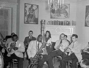 Harry Carney Prints: Portrait of Johnny Hodges, Rex William Stewart