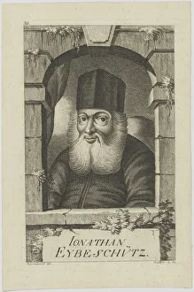 Images Dated 7th June 2019: Portrait of Jonathan ben Nathan Eybeschütz (1690-1764), 1772. Creator: Balzer