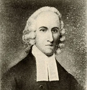 Company Tudor Publishing Prints: Portrait of Jonathan Edwards, in plain coat and bands of Presbyterian minister