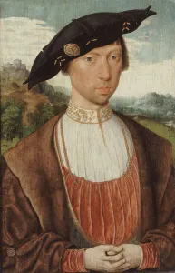 Beschryving Van Haarlem Prints: Portrait of Joost van Bronkhorst, c.1520. Creator: Jan Mostaert