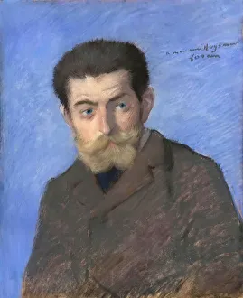 Portrait of Joris-Karl Huysmans (1848-1907). Artist: Forain, Jean-Louis (1852-1931) Portrait of Joris-Karl Huysmans (1848-1907). Artist: Forain, Jean-Louis (1852-1931)