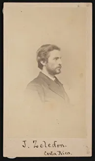 Costa Rican Prints: Portrait of Jose Castulo Zeledon (1846-1923), 1868. Creator: Henry Ulke