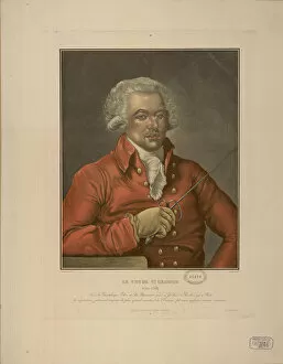 Copper Engraving Collection: Portrait of Joseph Bologne, Chevalier de Saint-Georges (1745-1799), c. 1780