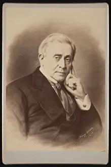 Cabinet Card Gallery: Portrait of Joseph Henry (1797-1878), 1879. Creator: Henry Ulke