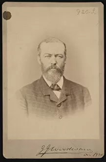 Cabinet Card Gallery: Portrait of Joseph Janvier Woodward (1833-1884), December 1880. Creator: Unknown