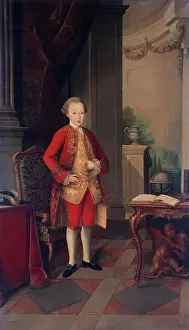 Portugal Prints: Portrait of Joseph, Prince of Brasil and Beira, 1773. Creator: Miguel Antonio do Amaral