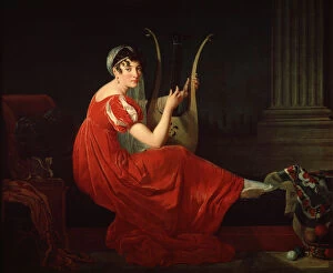 Popular Art Collection: Portrait of Josephine Budayevskaya, 1806. Artist: Mlle Riviere